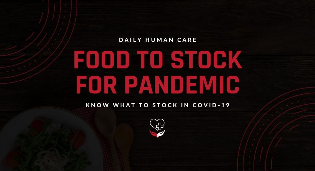 Food to stock for pandemic